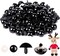 400pcs 24mm Black Safety Eyes with Washers – Plastic Craft Eyes for Amigurumi, Crochet Dolls, Stuffed Animals, Halloween & Christmas DIY Projects
